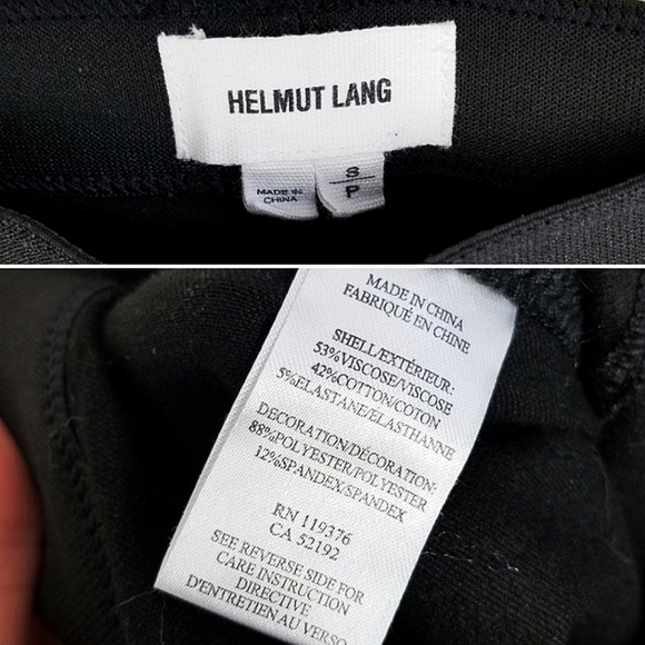 Helmut Lang Mesh Panel Leggings Black Size Small - Picture 7 of 8